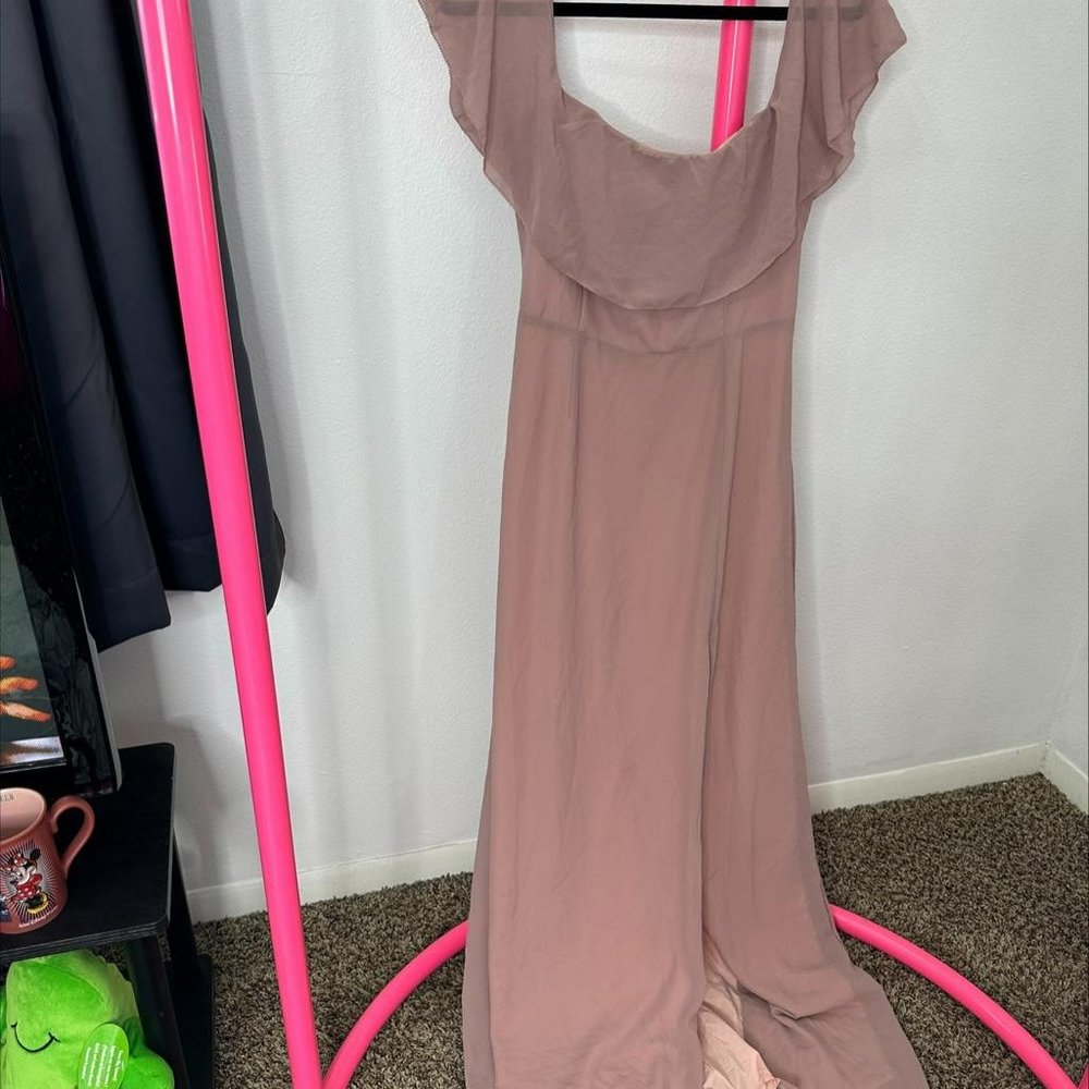 TOBI LONG DRESS WITH SLIT-SIZE M - Picture 6 of 7